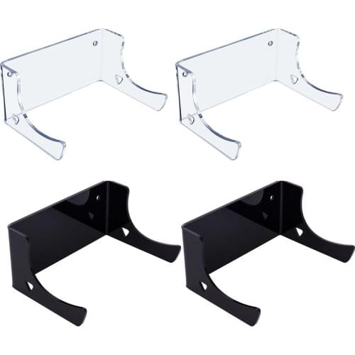 2PCS Wall Hanging Rack Transparent Acrylic Skate Organizer Rack Wall Mounted Longboard Holder For Home Skateboard Display Rack