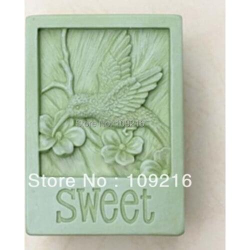Wholesale!!!1pcs SWEET (50180) Silicone Handmade Soap Mold Crafts DIY Mold