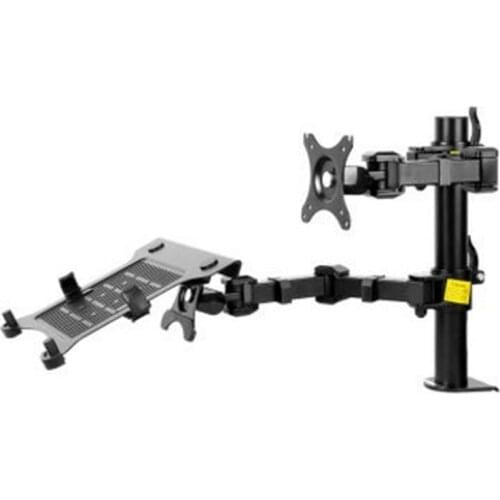 10"-15.6" laptop+10"-27" monitor bracket double arm laptop table stand notebook Desk mount laptop stand with laptop holder