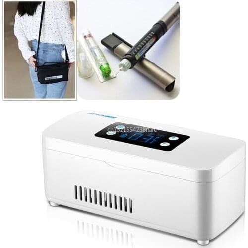 Insulin Refrigerator Portable Interferon Vaccine Refrigeration Box Lliquid Display Temperature Controlled MiniRefrigerating 220V