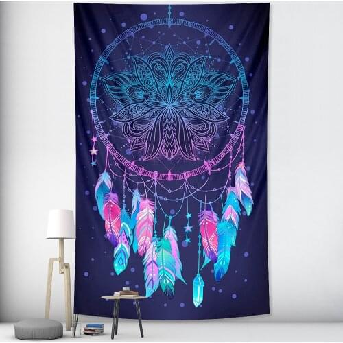 Psychedelic scene home decoration Mandala tapestry wall hanging wizardry tapestry Hippie Bohemian decorative sheet