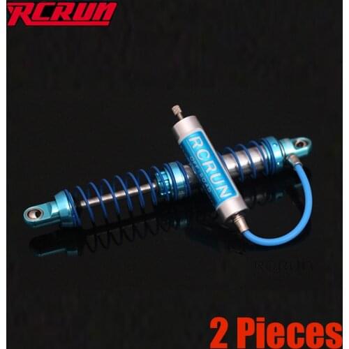 RCRUN Adjustable Oil Piggyback Shock with Remote Reservoir for 1/10 RC Crawler Traxxas TRX4 TRX6 Axial SCX10 RR10 Wraith CAPRA