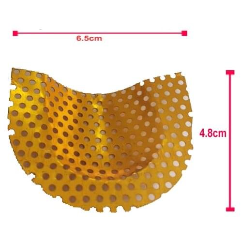 20PCS Dental Lab UPPER Golden Metal Palatal Reinforcement Mesh For Removable Denture Acrylic Partial Denture Thickened Mesh