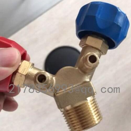Special cylinder valve for recycling and filling/high and low pressure claw valve/explosion-proof refrigerant bottle mouth valve