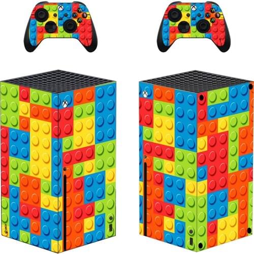 Building Blocks Style Xbox Series X Skin Sticker for Console & 2 Controllers Decal Vinyl Protective Skins Style 1