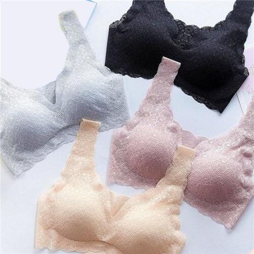 Sexy Lace Bras For Women Seamless Bra Push Up Bralette Brassiere Breathable Comfortable Sleep Soutien Gorge Female 2021