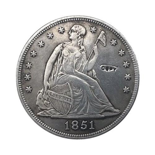1851 Seated Liberty Dollar COINS COPY