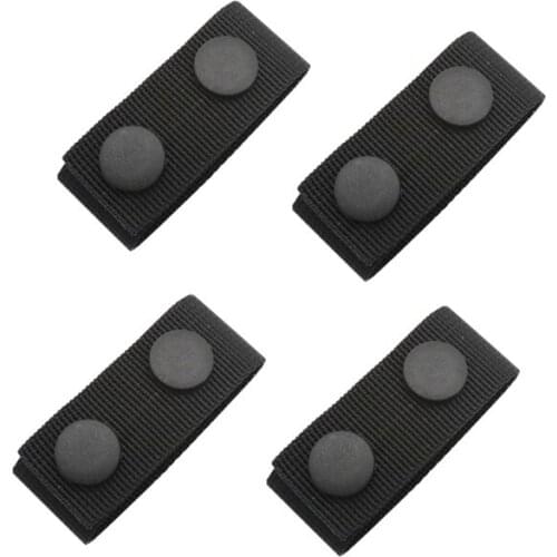 4Pcs Tactical Belt Buckle Heavy Duty Belt Keeper Portable Webbing Strap Belt Equipment Accessories For Outdoor Sports