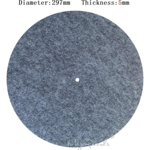 5MM Grey Anti-static Slipmat 12'' Felt Record Mat for Phonograph Turntable Vinyl