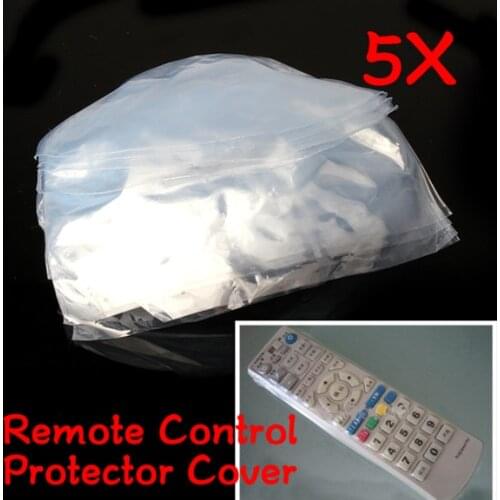 5 Pcs Remote Control Protector Cover Heat Shrink Film for TV Air-Conditioner SDF-SHIP