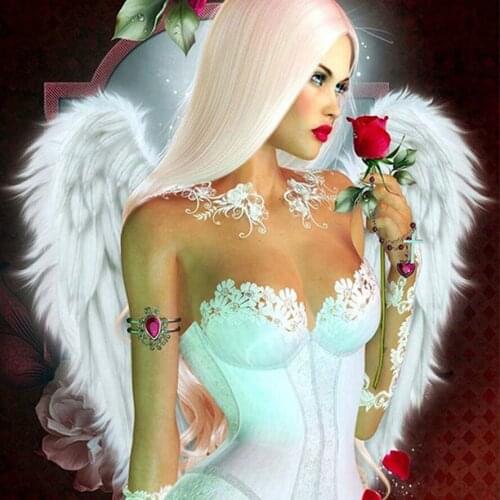 5D Diy Diamond Painting Cross Stitch fairy girl Diamond Embroidery Mosaic Square/round Pattern Rhinestone Needlework gift