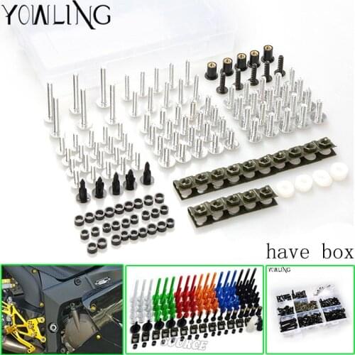 76PCS Motorcycle Accessories Windscreen fairing Screw Bolt FOR YAMAHA YZF R1 R6 R3 MT07 2005 2006 2007 2008 2009 2010 2011 2012