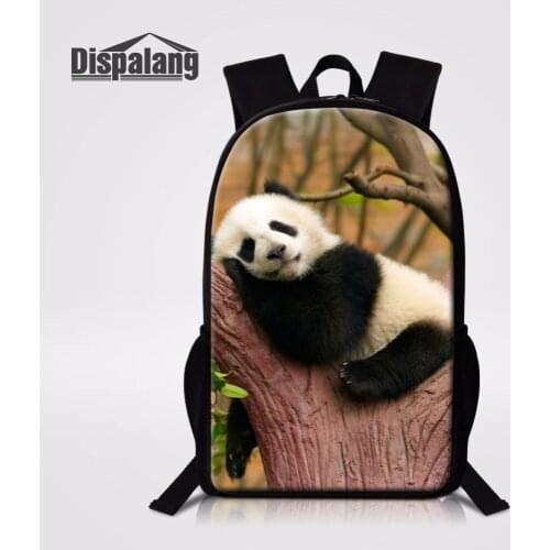 Dispalang Fashion Children School Backpacks Cute Sleeping Panda Pattern Schoolbag For Girls Boys Lightweight Book Bag Mochila