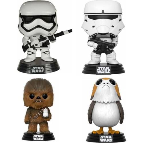 Star Wars Heavy artillery 74# A number of thieves 184# chewbacca 195# PORG 198# Vinyl Action Figures Toys