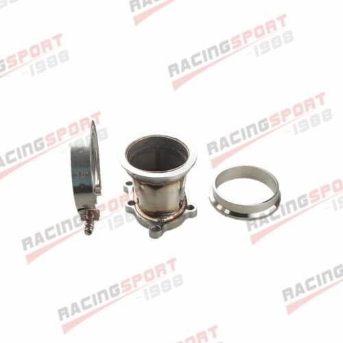 GT25R GT28R 5 BOLT TO 3" INCH V-BAND VBAND CLAMP FLANGE DOWNPIPE ADAPTER KIT