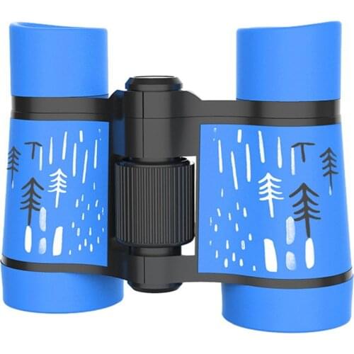 HD Binoculars 4x30 Telescope Rubber Children Colorful Telescope Fixed Zoom Anti-skid Portable Field glasses Children Gifts