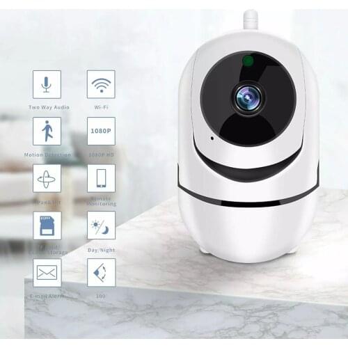 1080P Indoor/Outdoor Security Camera Wireless WiFi, Rechargeable Battery Powered Home Camera, Night Vision, Motion Detection