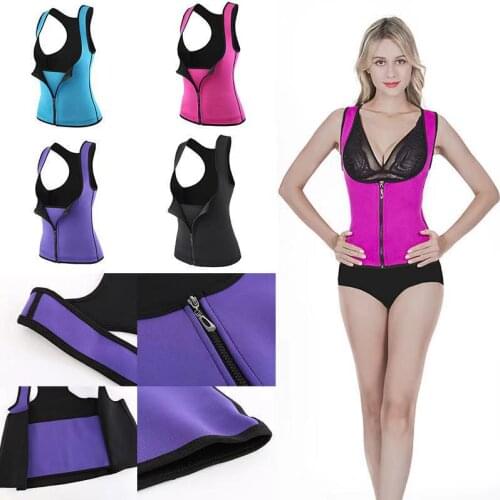 Corset Waist Trainer Cincher Control Body Shaper Underbust Sports Slimming Black Adjustbla Shoulder