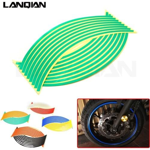 Hot Motorcycle Wheel Sticker Reflective Decals Rim Tape Car/bicycle For SUZUKI GSF1250 GSF650 BANDIT GSX1250 GSX1400 R1200GS EXC