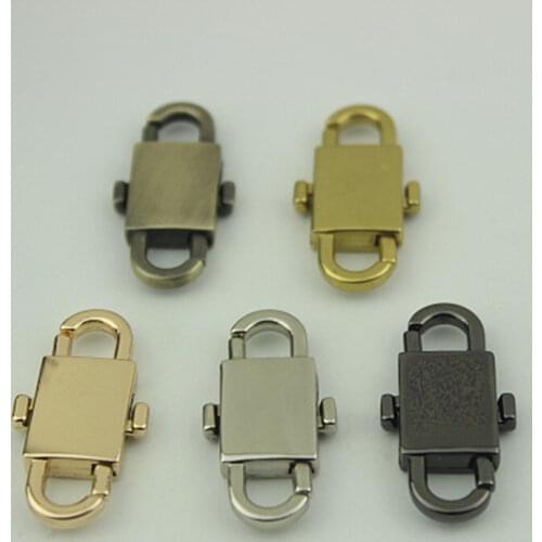 1pcs Metal Double End Adjustment Buckle Spring Hook for Leather Craft Bag Chain Strap Belt Handle Shoulder Garments Accessories