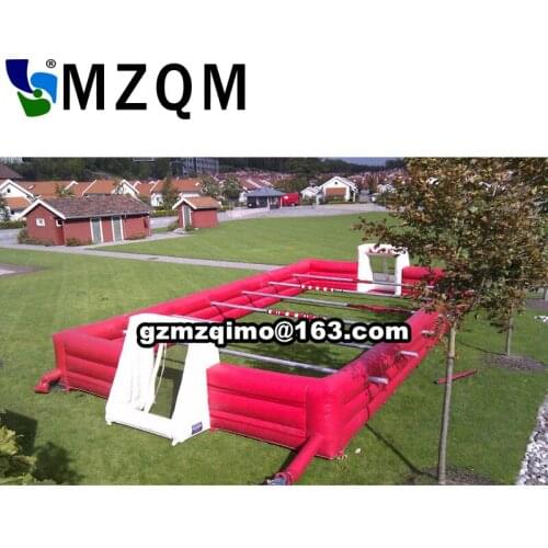 Sea Shipping Logo Printing Inflatable Football Field Without Mattress For Sale