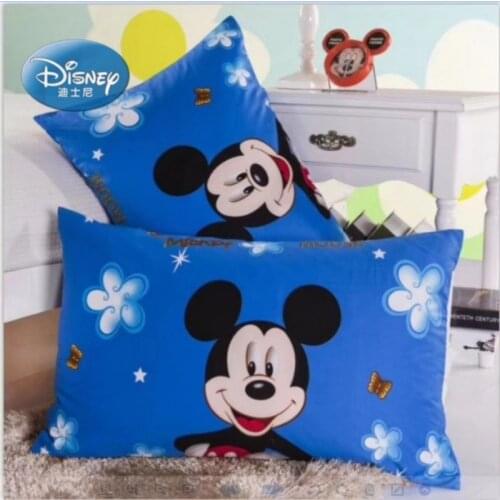 Disney Lightning McQueen Cars 100% Cotton Pillowcases 2Pcs Multiple Cartoon Patterns Couple Pillow Cover Decorative PillowsCase