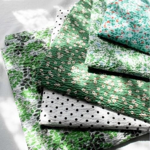 135x50cm Pure Summer Color Bubble Cotton Plant Handmade Fashion Sewing Fabric, Making Shirt Skirt Anti Mosquito Pants Cloth