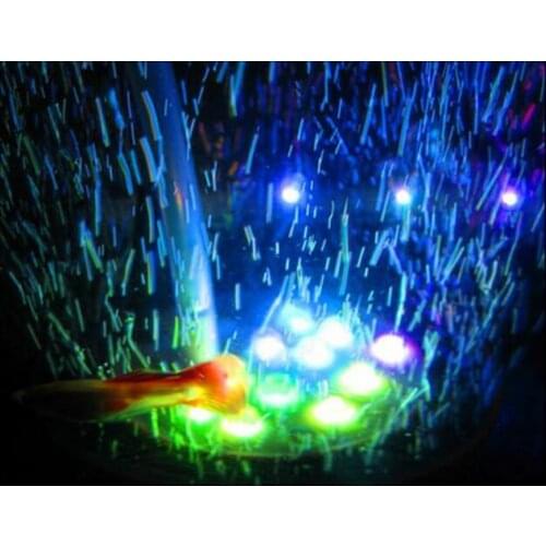 Wholesale 10CM Diameter Colorful LED Air stone Increase oxygen aeration Bubble stone