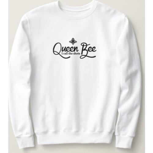 QUEEN BEE SWEATSHIRT graphic pretty women fashion grunge tumblr party street style cotton casual tops hipster season Pullovers