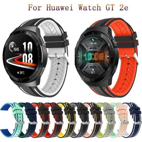 For Huawei Watch gt 2e Strap Band Fashion Silicone Watchbands for Watch GT 2 GT2 46mm Smart Bracelet Sport Wristband Replacement