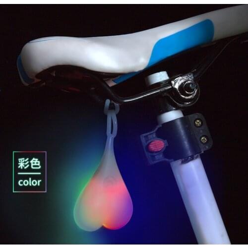 WasaFire Bike Light Heart Shape Cycling Balls Tail Waterproof Silicone Bicycle Taillight Rear Lights Night Warning Led Hot Sale