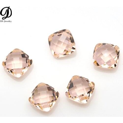 High Temperature Resistance＃777 Nanosital 7*7MM Champagne Color For Jewelry Making