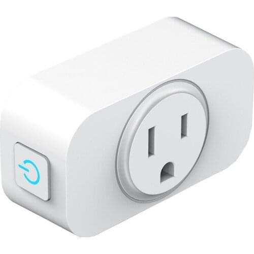 Top Smart WiFi Plug Remote Voice Control Power Monitor Socket Outlet Timing Function Work for Alexa Google Tuya, US Plug