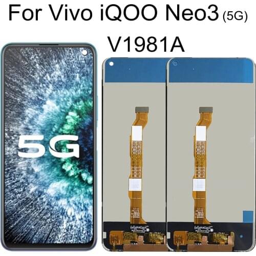 For vivo iQOO Neo3 5G V1981A LCD Display Touch Screen Assembly Replacement For VIVO IQOO ENO 3 LCD