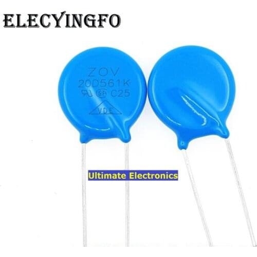 20pcs Varistors 20D561K 560V Metal voltage dependent resistor