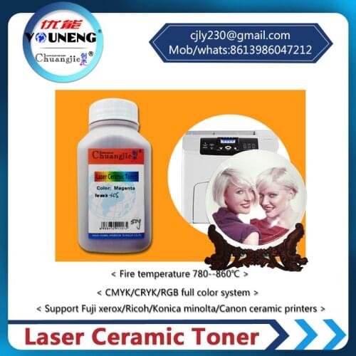 800 degree high temperature color ceramic toner powder Compatible For Ricoh and Xerox model vitrotype Print