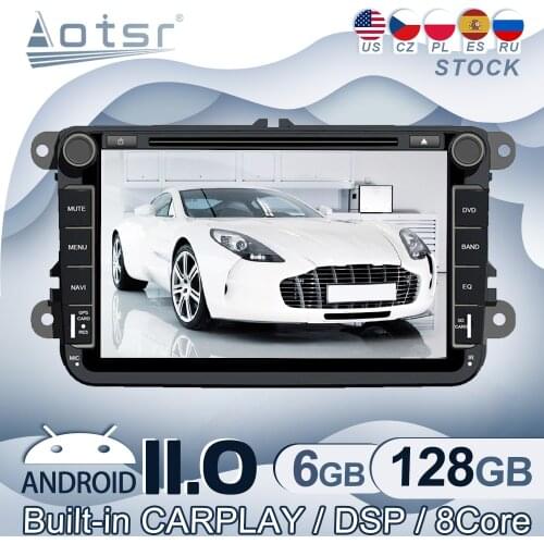 Android 11 For Volkswagen Golf Polo Tiguan Passat b7 b6 Car Radio GPS Navigation Multimedia Video Player Stereo Audio Head Unit