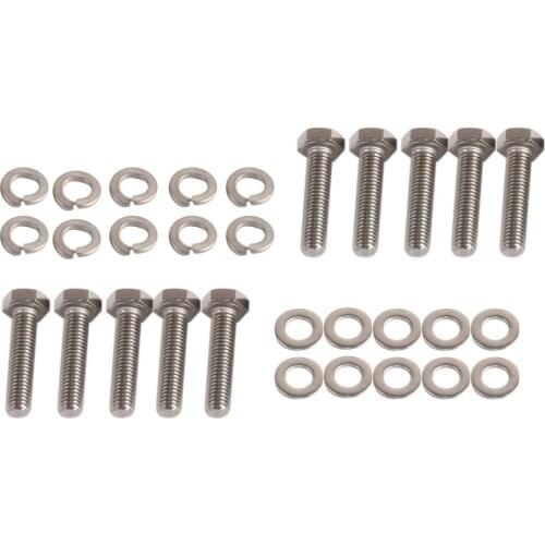 EXHAUST MANIFOLD BOLTS STAINLESS STEEL BOLT KIT BOLTS FOR FORD 6.8L