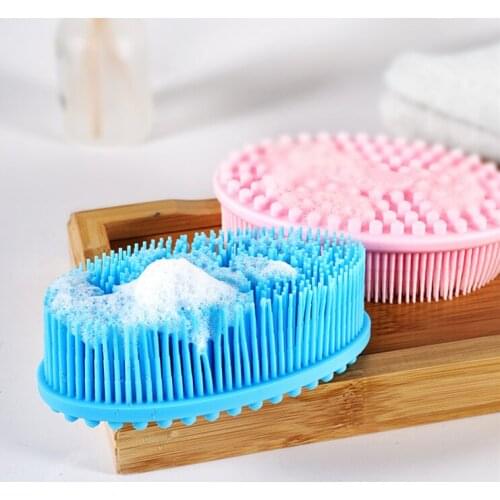Baby Shower Accessories Silicone Hair Brush For Bathing Children Bathroom Brushes Child Hair Comb Bath And Shower For Babies