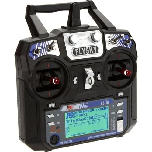 Flysky FS-i6 AFHDS 2A 2.4GHz 6CH Radio System Transmitter for RC Helicopter Glider with FS-iA6 Receiver Mode 2