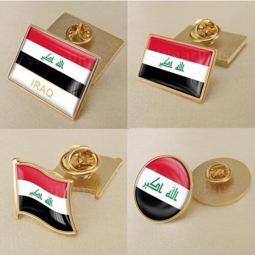 Coat of Arms of Iraq/Iraqi Flag National Emblem Brooch/Badges/Lapel Pins