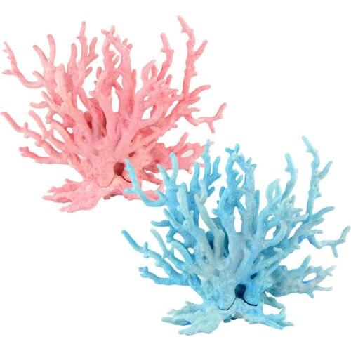 Artificial Resin Coral Fish Tortoise Tank Aquarium Plant Decoration Ornament