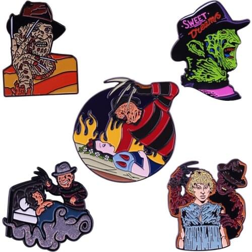 LB1641 Halloween Movie Collection Enamel Lapel Pin Badge Pins Hats Clothes backpacks Decoration Jewelry Accessories Gifts