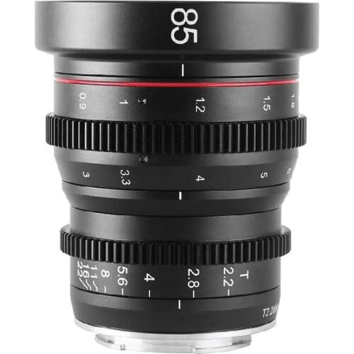 Meike 85mm T2.2 Manual Focus Portrait Cine Lens for Olympus Panasonic M4/3 Mount /for Sony E mount /for fujifilm X Mount Camera