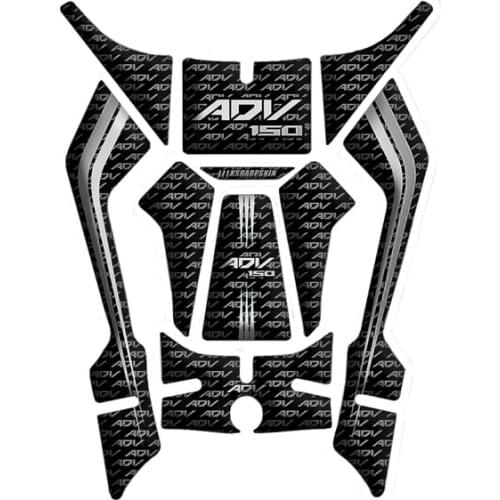 Mtkracing para adv150 adv 150 2019 2020 tanque de combustível da motocicleta adesivo proteção 3d etiqueta do tanque combustível