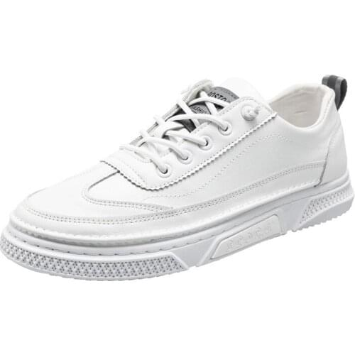 2021 Spring Autumn New Concise Style Mens Vulcanize Shoes Breathable Lace-up Shallow Flat Shoes Suitable for Daily Sport