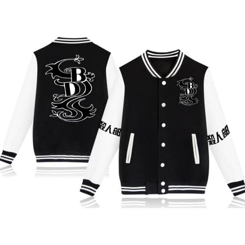 Tokyo Revengers Printed Jacket Baseball Uniform Harajuku Black Dragons Outfits Mens Zip Coat Autumn Sweatshirt Hoodie