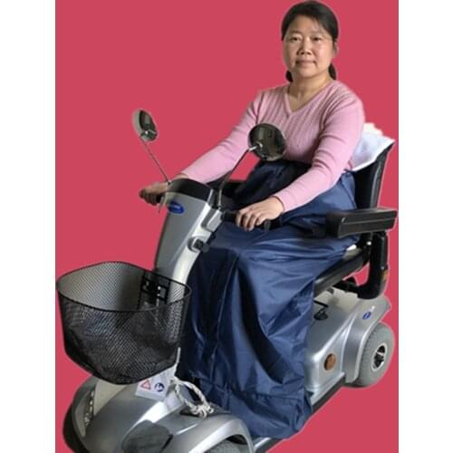 Waterproof Fleece Lined Scooter Cosy Wheelchair Windproof Warm Blanket Half-Length Wheelchair Warm Cover large Seat Blanket