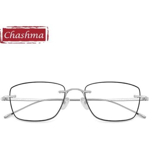 Women Titanium Prescription Lenses Glasses Men Luxury Crystal Lenses Myopia Reading Glasses Diamond Cutting Rimless Frame