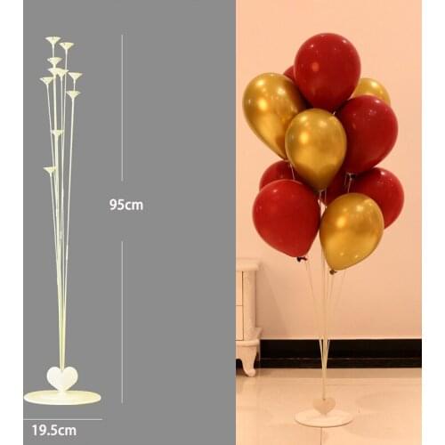 1 Sets Balloons Column Stand Plastic Balloon Support with 11 Tubes Birthday Party Decoration Valentines Day Wedding Decor